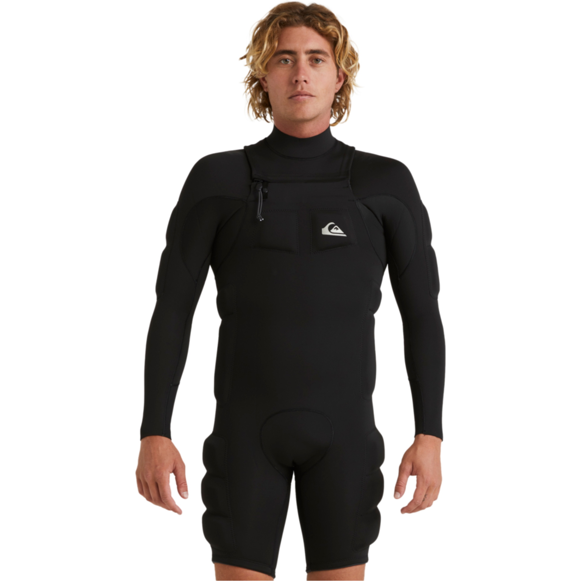 2026 Quiksilver Mens Highline Pro Impact Spring Long Sleeve Shorty EQYWP03012 - Black